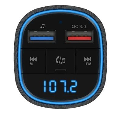 Navitel BHF02 BASE, Digitaalinen, FM, 87,5 - 108 MHz, Bluetooth/USB, A2DP, USB A-tyyppi