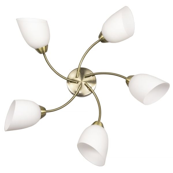 Activejet Classic chandelier pendant ceiling lamp BENITA Patina 5xE27 for living room