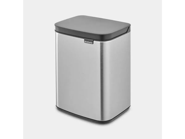 Brabantia Bo Waste Bin, 4 L, Suorakulmainen, Terästä, musta, Terästä, Terästä, Ohje
