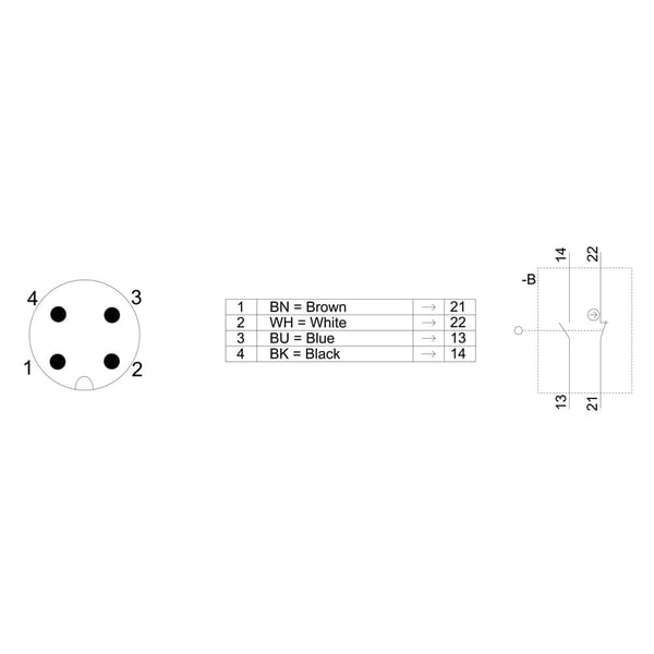 Siemens 3SE52340HK821AC4 3SE5234-0HK82-1AC4 Pysäytyskytkin 4 A Nostotanko, Muovitanko IP65 1 kpl