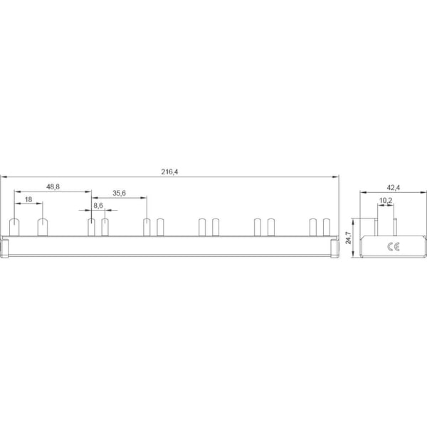 Siemens 5ST36850 Pin-jakkaratanko 1 kpl