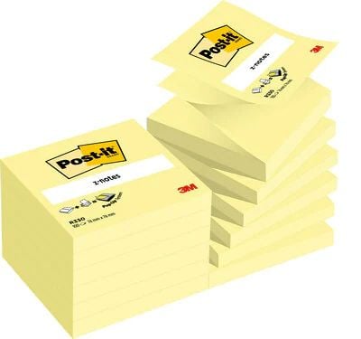 3M Tarralappu R330-CY 76x76mm 100 arkkia 12 kpl/pakkaus ( 7100290167 )