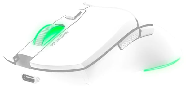 SPEEDLINK SL-680102-WT, Oikeakätinen, Optinen, RF Wireless + USB Type-A, 4800 DPI, Valkoinen