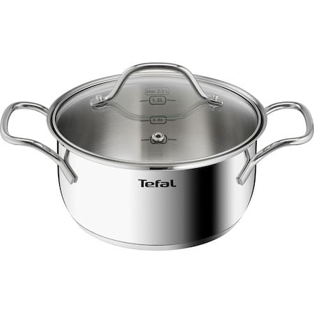 Tefal Intuition B864SA74 grytesett i rustfritt stål, 10 stk.