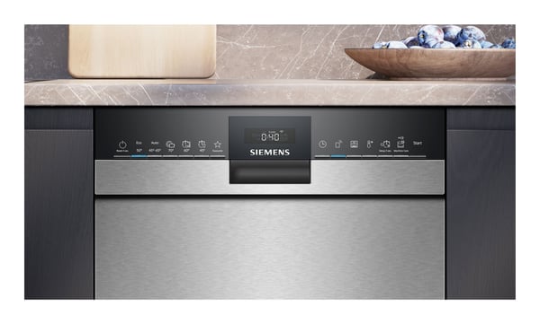 Siemens SR43ES25ME diskmaskin 45 cm iQ300 underbyggd, borstat stål