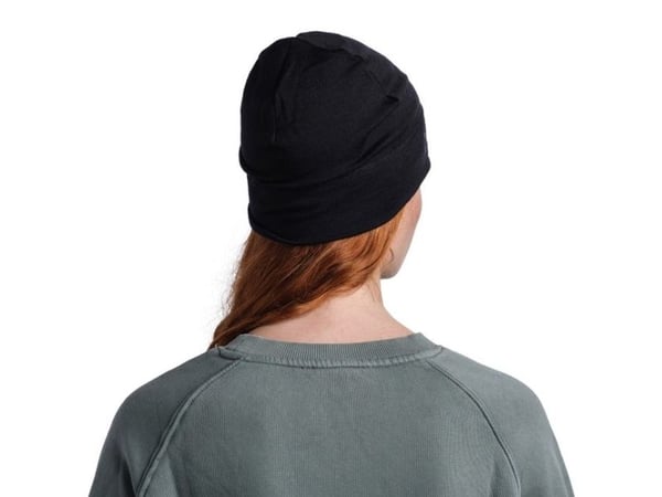 BUFF Merino Lightweight -villapipo, yksi koko, musta