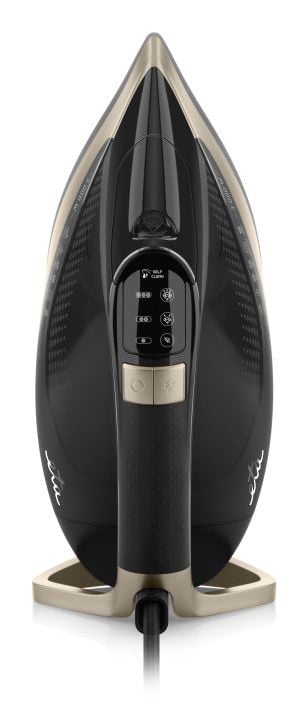 Eta SuperSteam II, Dampstrykejern, Keramisk strykesåle, 3 m, 200 g/min, Svart, Gull, 60 g/min