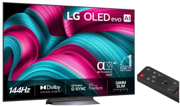 LG OLED65C54LA - 65" Diagonalklasse C5 Series OLED TV - OLED evo AI - Smart TV - webOS - 4K UHD (2160p) 3840 x 2160 - HDR