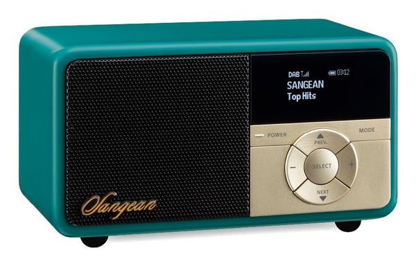 Sangean DDR-7X kannettava DAB+/FM-radio, Bluetooth, vihreä
