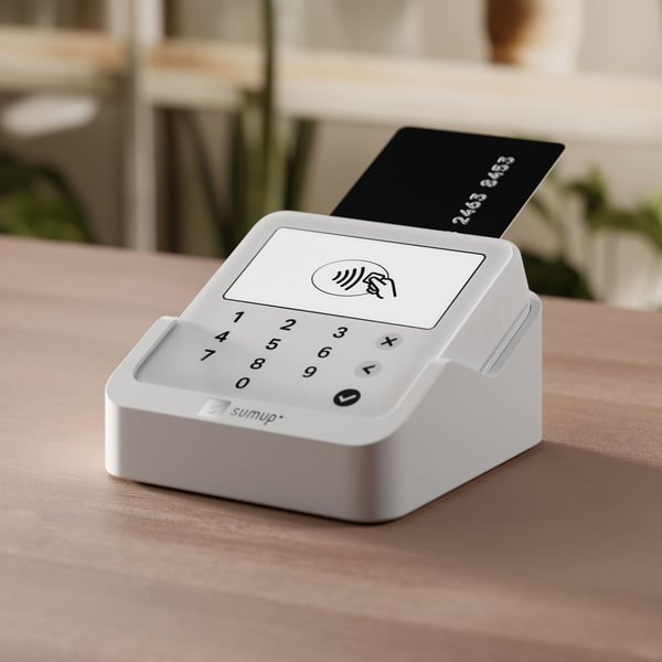 SumUp Solo Lite & Charging Station, Lähialueen kommunikointi (NFC), Valkoinen, 218 g