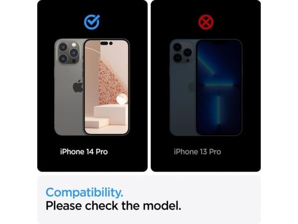 Spigen Glas tR Slim, Apple, iPhone 14 Pro, Naarmuuntumisenkestävä, Läpinäkyvä, 1 kpl