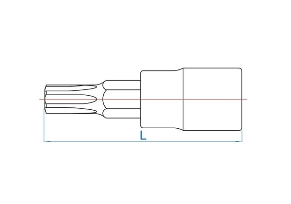 King Tony 2033, 1 kpl, Torx, T20, Kromi, Terästä, 37 mm, 15 g
