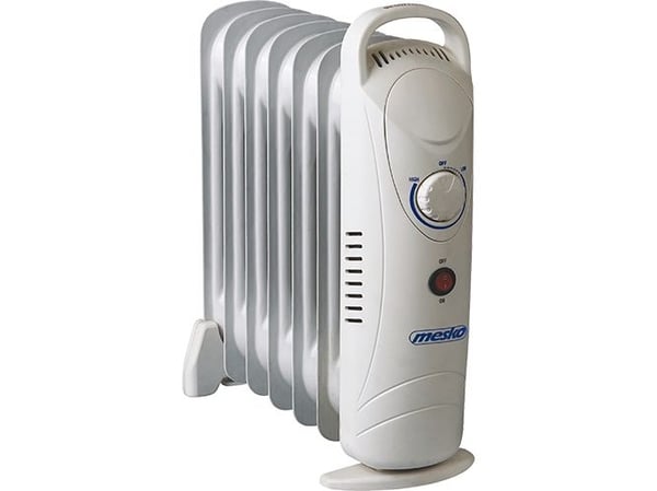 Mesko Home MS7804, Elektrisk oljevärmare, Olja, Olja, inomhus, Vit, 700 W