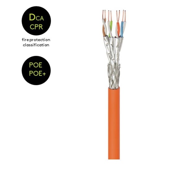 Goobay 75713, 50 m, Cat7a, S/FTP (S-STP), Oransje