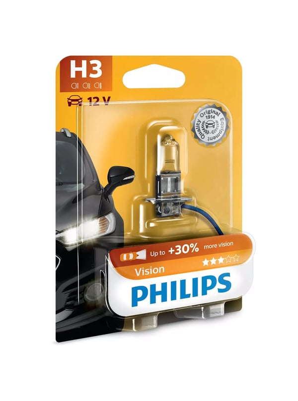 Philips Vision H3 55W 12V Blister - 1 stk.