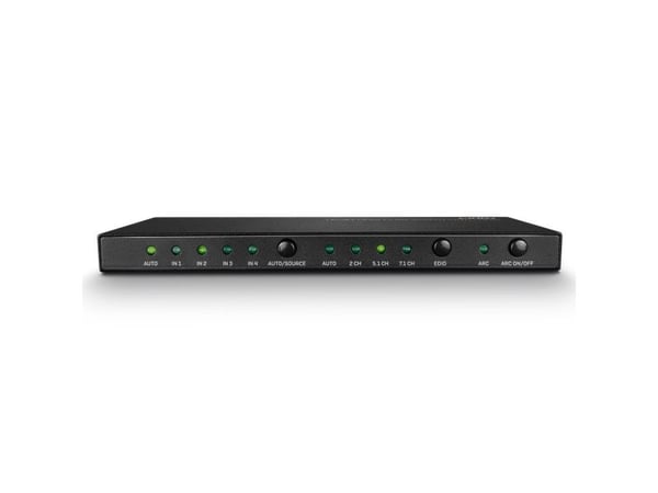Lindy 38249, HDMI, Metall, Svart, 18 Gbit/s, 3840 x 2160 pixlar, 5.1 kanaler