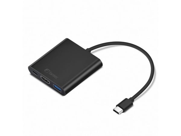 FANTEC - Ekstern videoadapter - USB-C - HDMI - svart