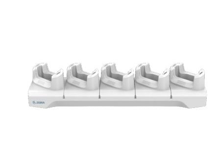 Zebra - Håndholdt ladeholder - 5-spors - hvit - for Zebra HC20, HC50