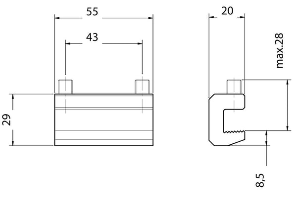 Siemens 8US1921-2BF00, 30 mm, 141 mm, 20 mm, 190 g