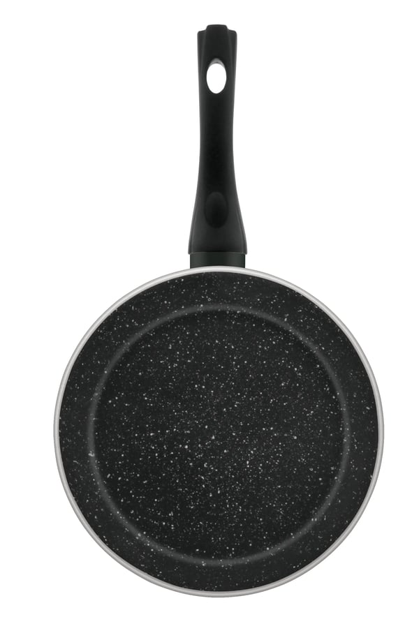 JATA SF124, Rund, All-bruk panne, Sort, Aluminium, 3 mm, Keramisk, Gass, Halogen, Induksjon, Forseglet Plate