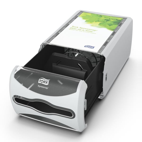 Tork Xpressnap® N4 serviettdispenser, bordmodell, lys grå
