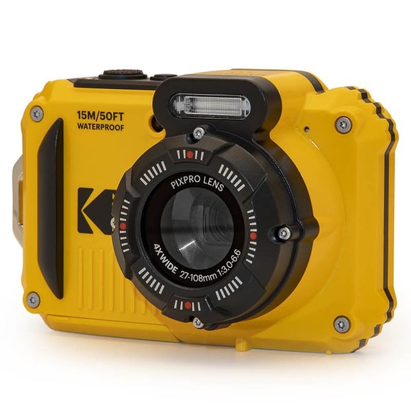 Kodak PIXPRO , 16 MP, 1920 x 1080 piksler, 1/2.7", BSI CMOS, 4x, Gult