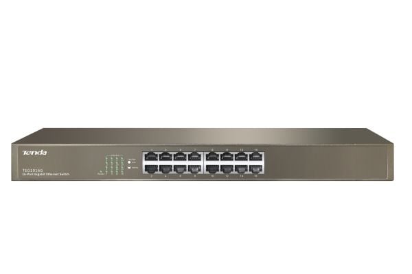 Tenda TEG1016G - Switch - 16 x 10/100/1000 - rackmonterbar