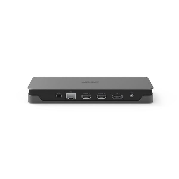 Acer ADK270 - Dockningsstation - USB-C 3.2 Gen 1 - HDMI, DP - 1GbE - 110 Watt - för Aspire Go 14; 15; Chromebook Plus Spin 514; Chromebook Tab 311;...