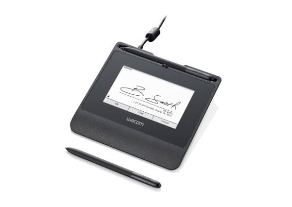 Wacom STU-540 - Signaturterminal m/ LCD-skjerm - 10,8 x 6,5 cm - elektromagnetisk - kabling - seriell, USB 2.0 - svart