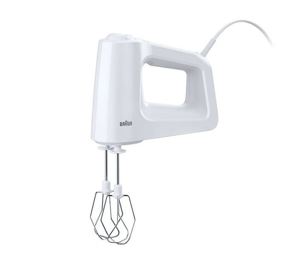 Braun MultiMix HM 3000 WH, Håndmikser, Hvit, Rustfritt stål, 450 W