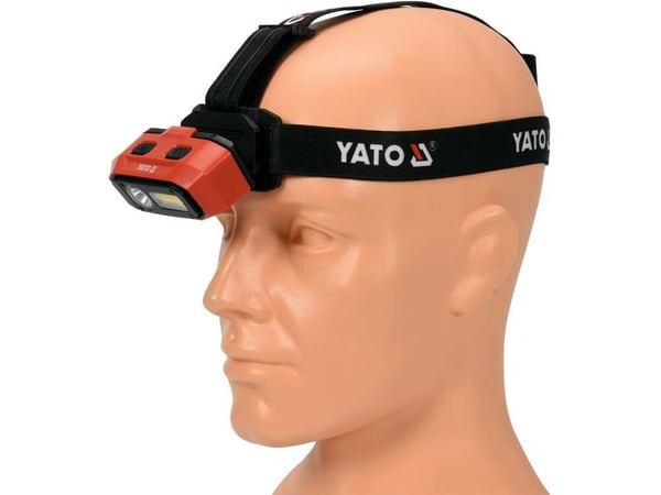 YATO HUVUDLAMPA 800LM BATTERI. RÖRELSESENSOR