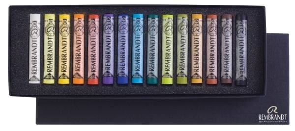 Rembrandt myk pastelsett, 15 hele pasteller