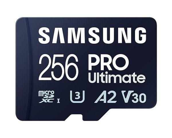 Samsung PRO Ultimate MB-MY256SB - Flashminnekort - 256 GB - A2 / Video Class V30 / UHS-I U3 - microSDXC UHS-I - blå