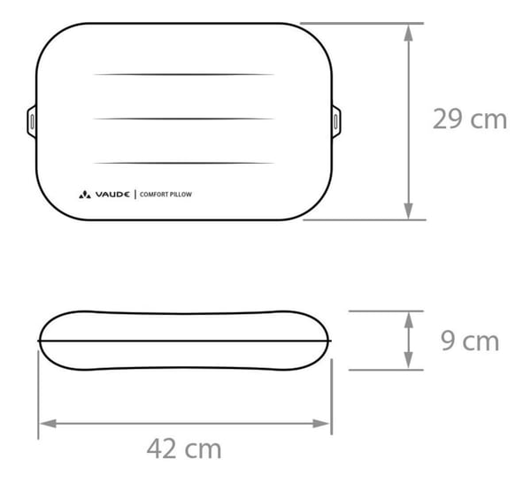 VAUDE 47062, Oppblåsbar, Rød, Polyester, 1 stykker, 290 mm, 420 mm