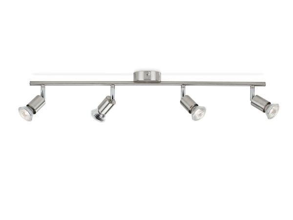Philips myLiving Limbali tak-/väggspotlight 4 x, Skena för spotlight, GU10, 4 lampor, LED, 230 V, Krom