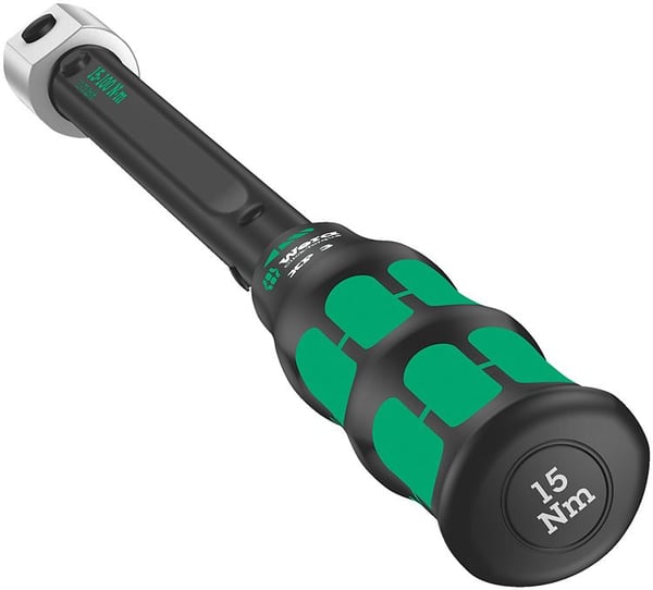 Wera Click-Torque XP 3, Skrallenøkkel, Ft-lb, Nm, Mekanisk, 15 - 100 Nm, 2%, Svart, Grønn