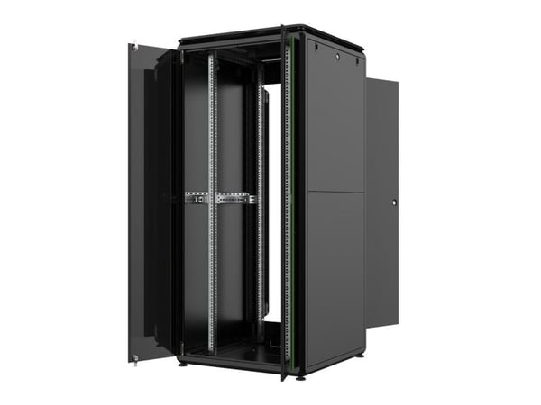 Lanview by Logon - Rack skap - 800 x 800 mm, data line - free-standing - svart, RAL 9005 - 36U - 19"