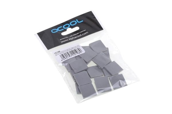 Alphacool 12198, Lämpöalusta, 3 W/m·K, Harmaa, 15 mm, 15 mm, 2 mm