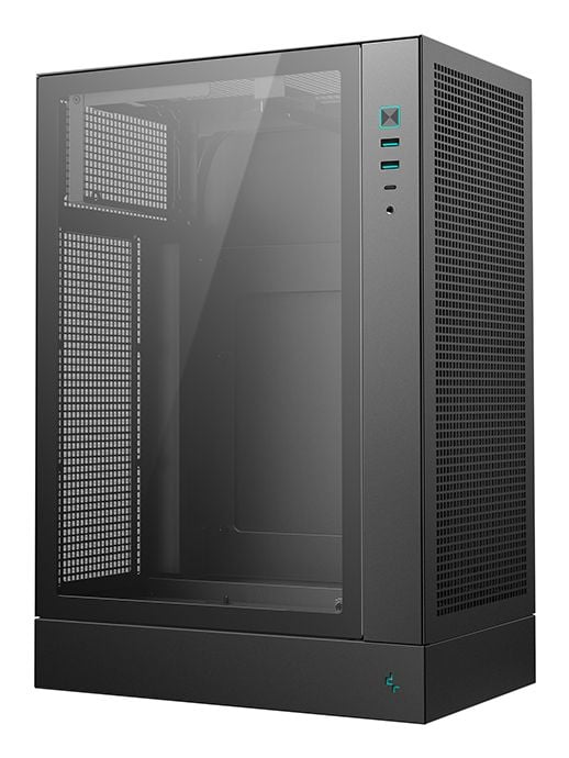 DeepCool CH170 PLUS PC-kabinett Micro-ATX/Mini-ITX herdet glass uten PSU svart