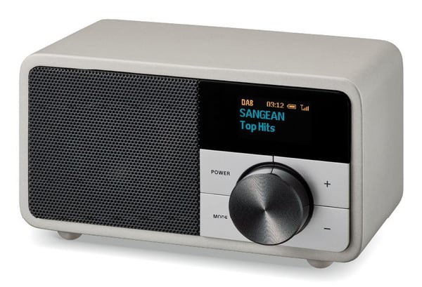 Sangean Genuine Mini DDR-7 radio DAB+ FM, Glacier Silver
