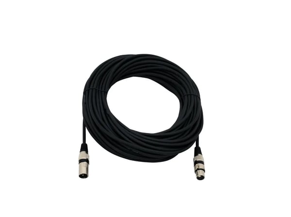 Omnitronic 30220590, XLR (3-pin), Hankjønn, XLR (3-pin), Hunkjønn, 25 m, Svart