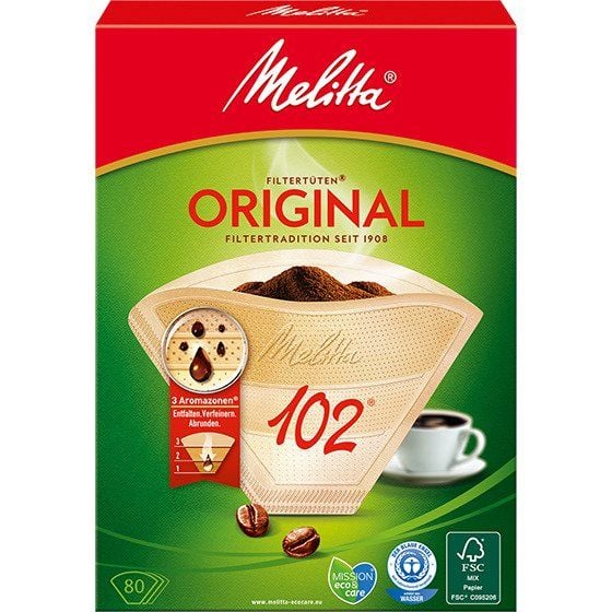 Melitta Kaffefilter 102 - 80 st.