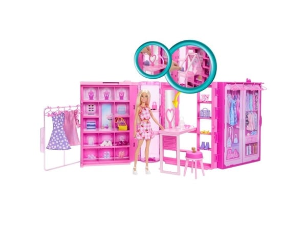 Barbie Fashion Fun Dream Closet med docka