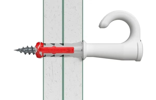Fischer 557926, Skrue- og veggpluggsett, Pozidriv, PZ2, 30 mm, 6 mm, 4 cm