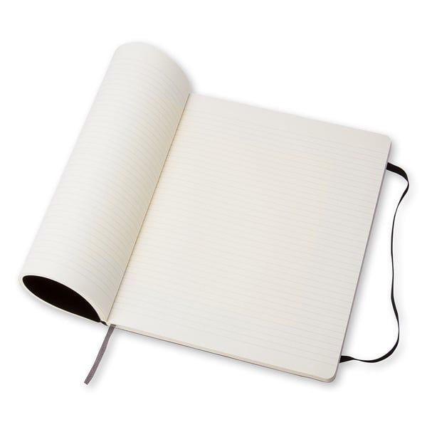 Moleskine 978-88-8370-722-3, Monokromatisk, Svart, Matt, Linjerte ark, Mykt omslag, Voksen