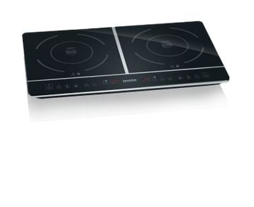 Severin DK 1031, Svart, Benkeplate, Sonebasert induksjon, Glass-keramikk, 2 zone(s), 2 zone(s)
