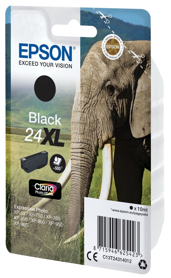 Epson 24XL bläckpatron svart XL, för Expression Photo XP-55/XP-750