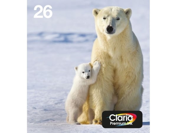 Epson Polar bear 26 Jääkarhut Claria Premium, moniväripakkaus, 4 väriä, EasyMail, Perusvärintuotto, Musta, Syaani, Magenta, Keltainen, Väriainepohj...