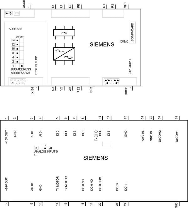 Siemens 6SL3210-1KE17-5AP1, Innendørs, Flerfarget, CE, RoHS, REACH, 196 mm, 2,3 kg, 270 mm