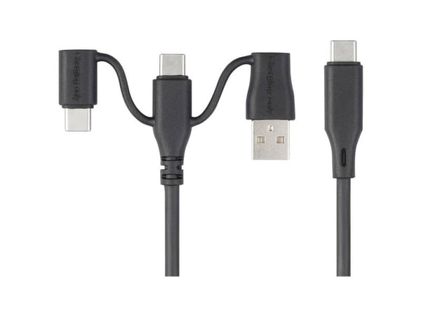 Renkforce RF-6615910, 3 m, USB C, USB C, USB 2.0, Sort